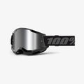 100% Strata 2 Goggle Black Frame/Clear Lens