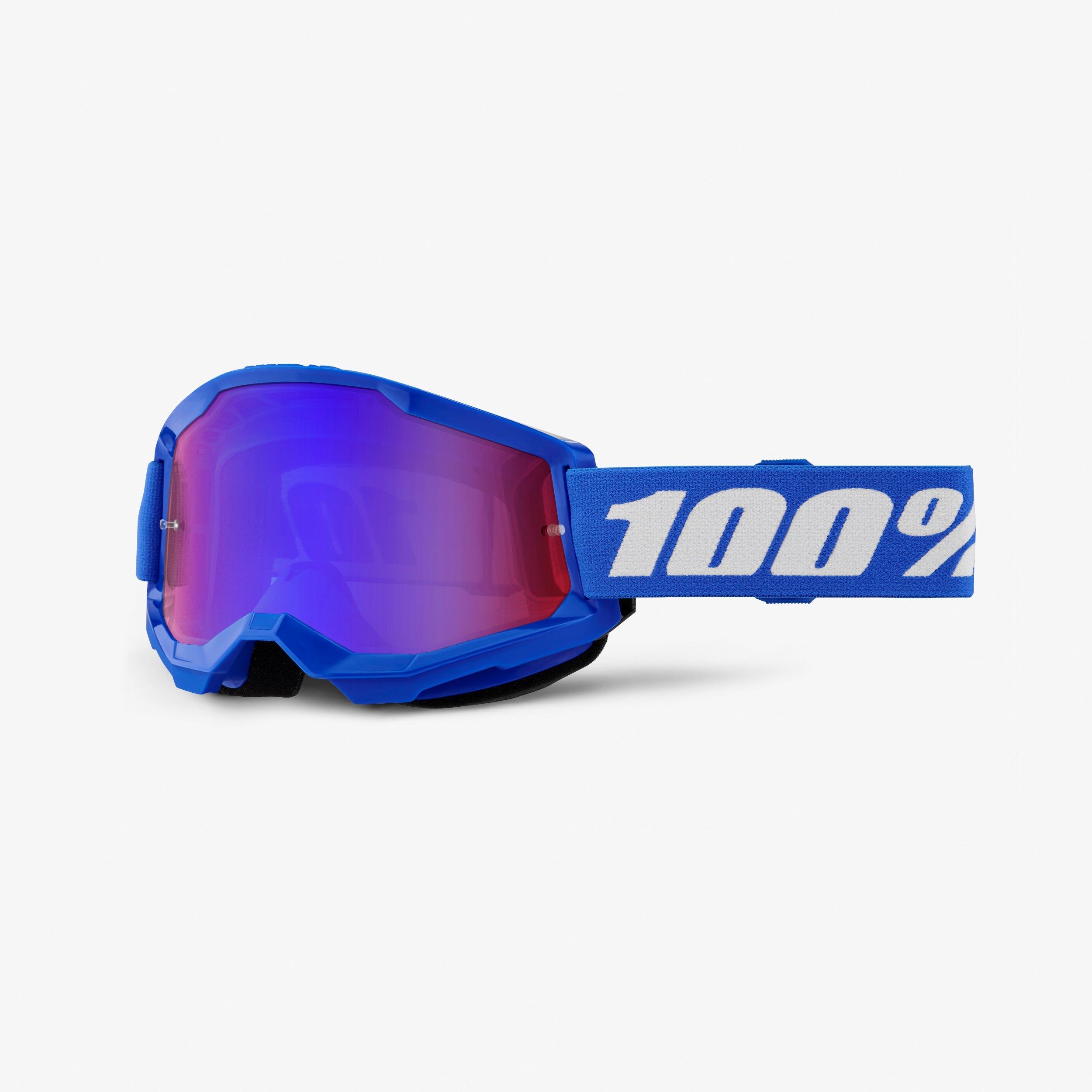 100% Strata 2 Goggle Blue Frame/Red-Blue Mirror Lens
