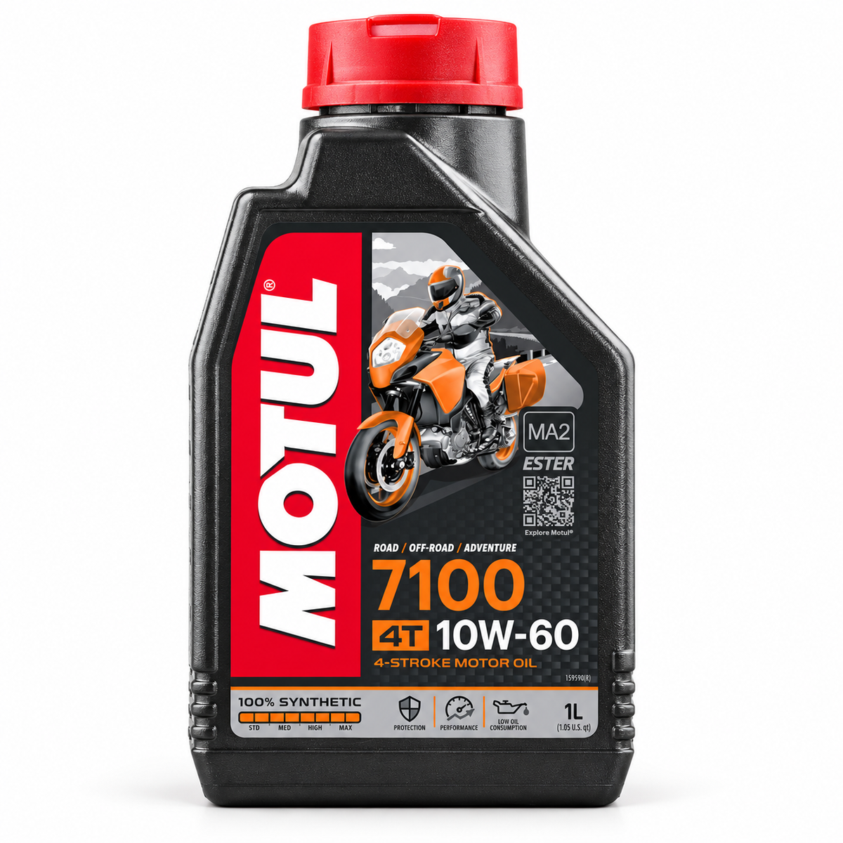 Motul 7100 Full Synthetic 4-Stroke Motor Oil 10W-60 1 Liter