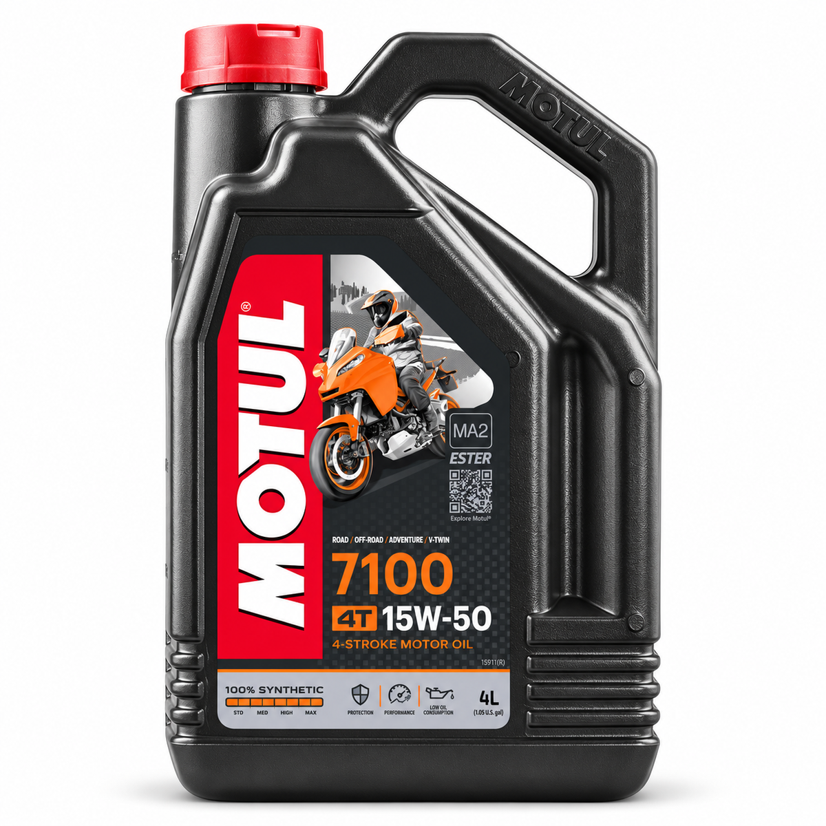 Motul 7100 Full Synthetic 4-Stroke Motor Oil 15W-50 4 Liter