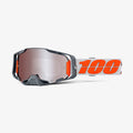 100% Armega Goggle Black Frame/Silver Mirror Lens