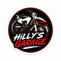 Hilly's Garage Decal Pack - 1 Premium Vinyl Stickers