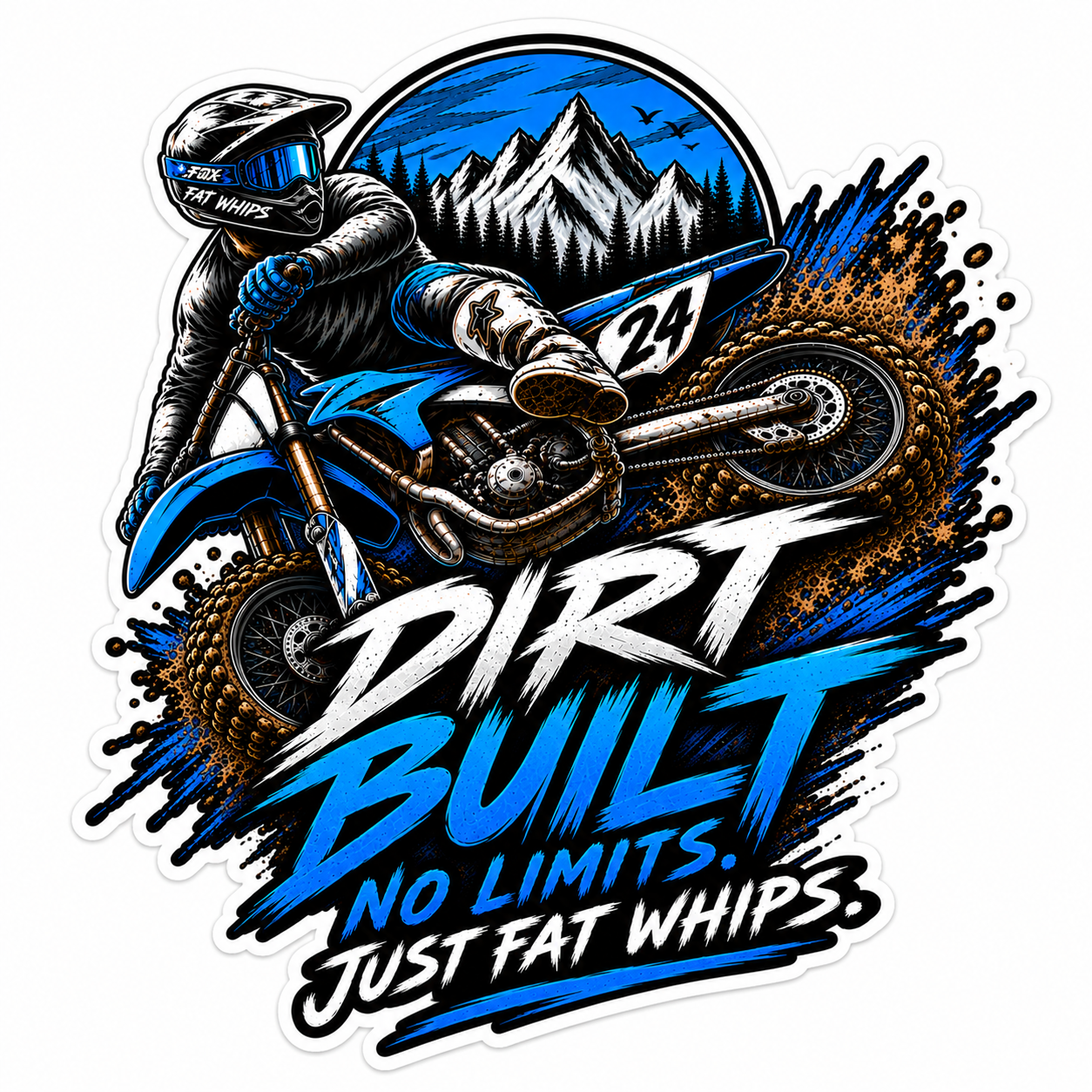 Hilly's Garage Dirt Built Decal - Premium Die Cut Stickers