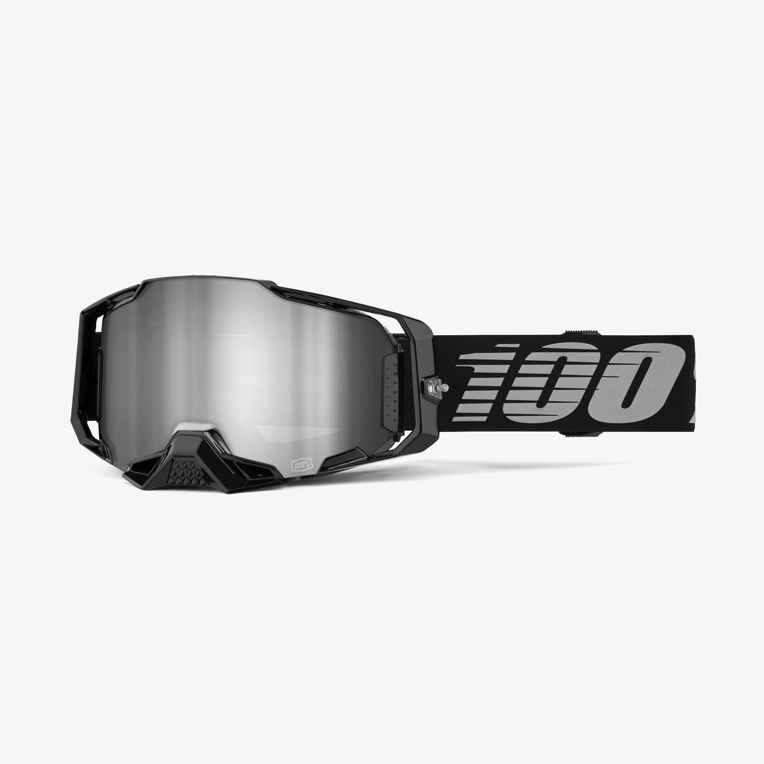 100% Armega Goggle Black Frame/Clear Lens