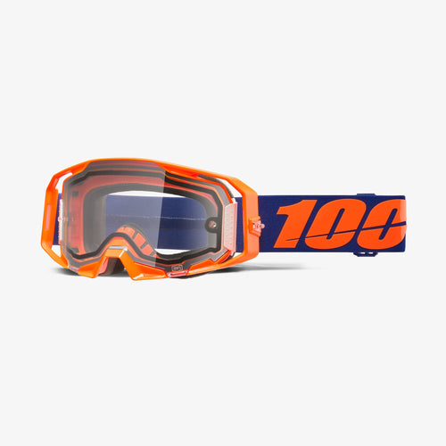 100% ARmatic Enduro Goggle Neon Orange Frame/Clear Lens