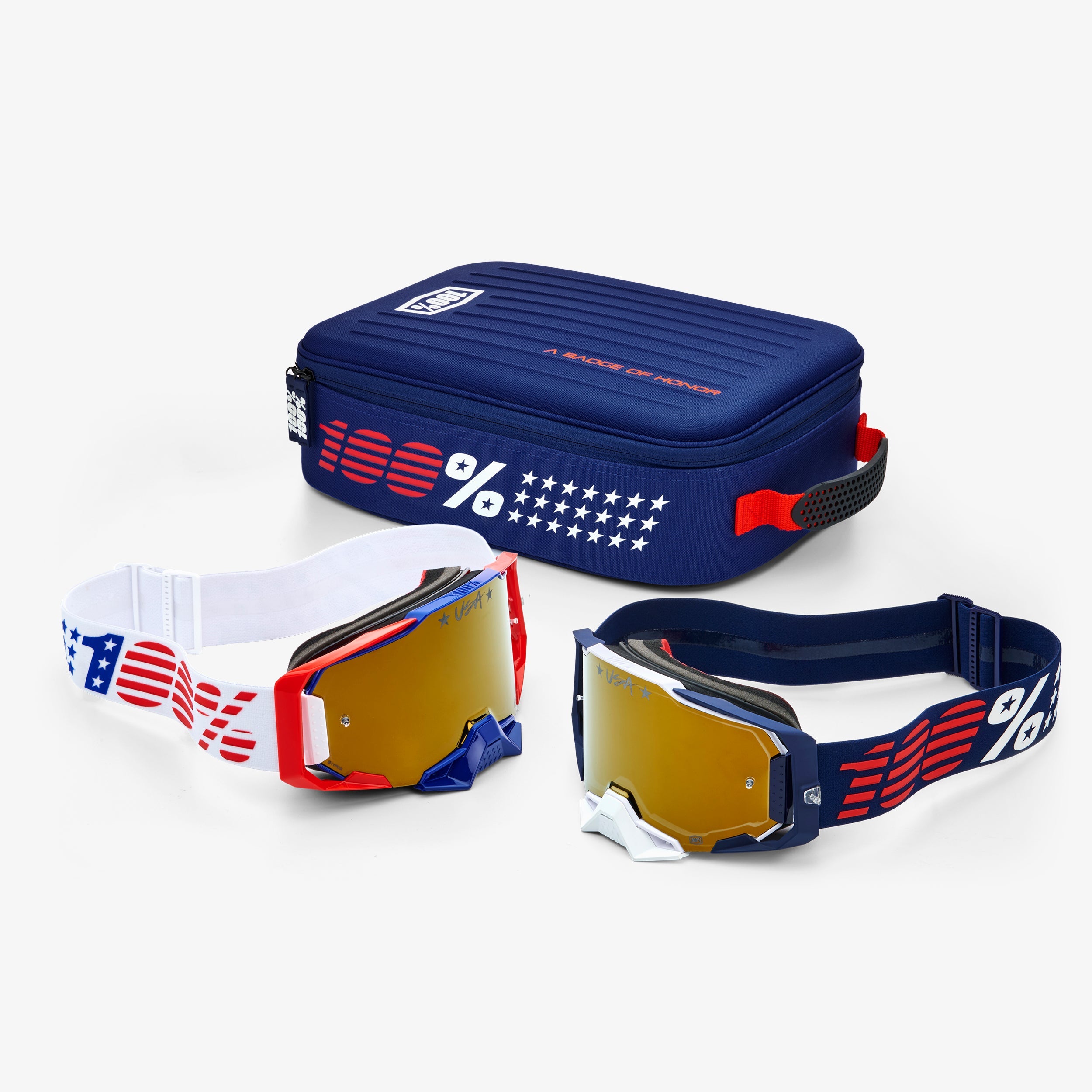 100% Dual Armega Patriot Pro Pack White/Navy