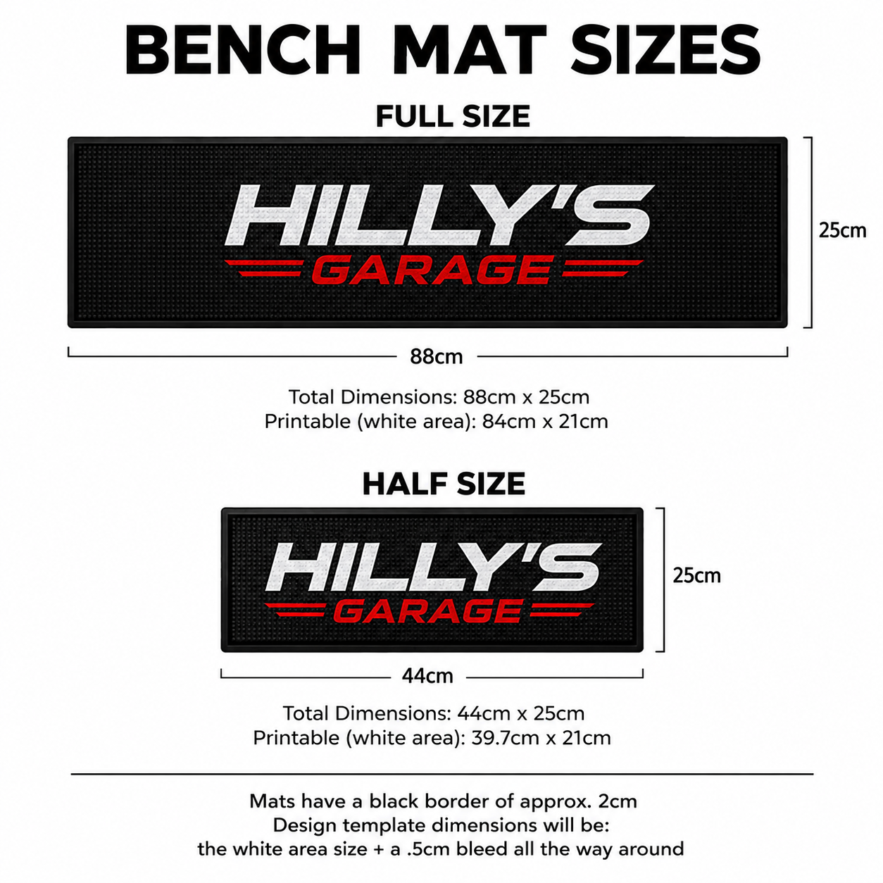 Custom Bench Mat