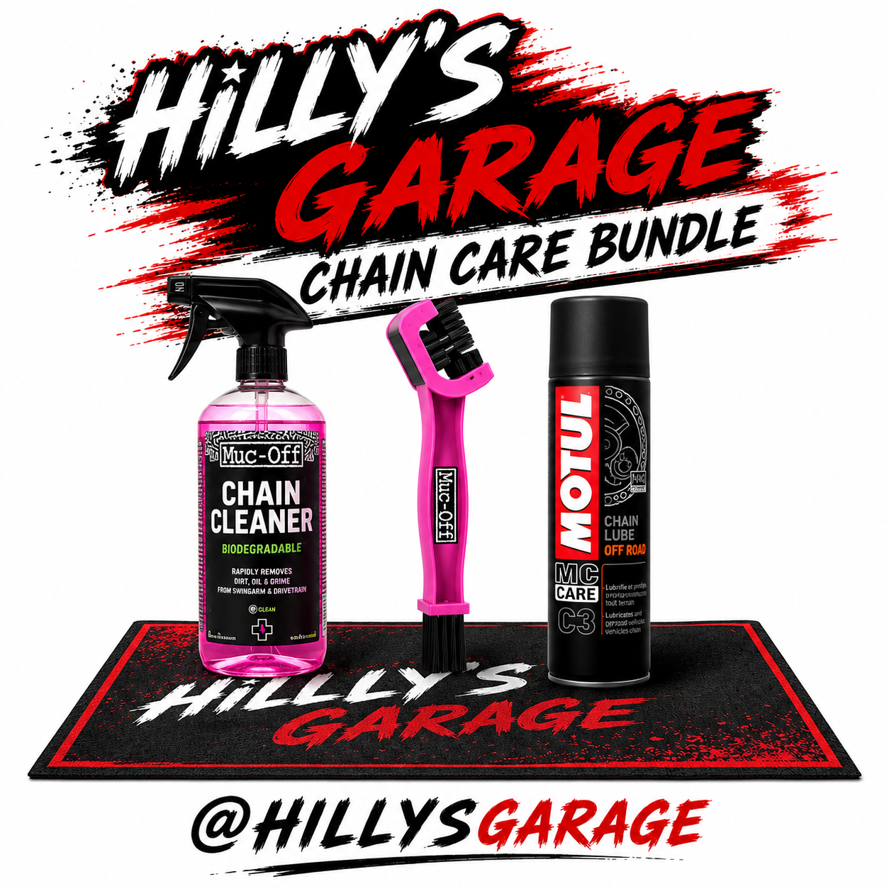 Hilly's Garage Chain Care Bundle