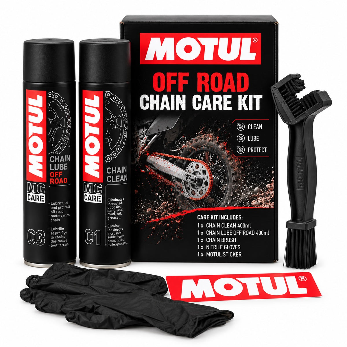 Motul Off Road Chain Care Kit