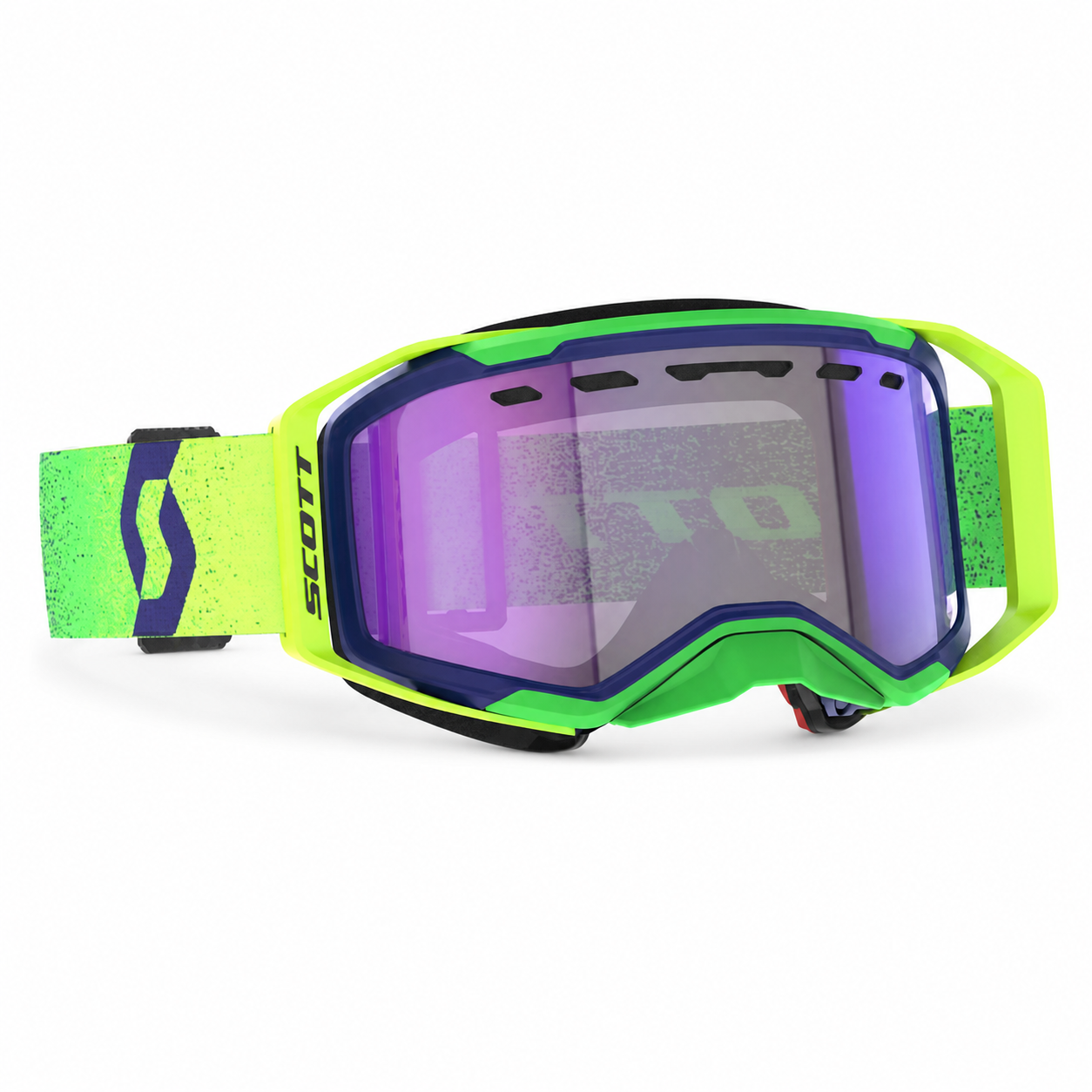 Scott Prospect 2.0 SMB LS Goggle Midnight Purple/Safety Yellow Blue Chrome