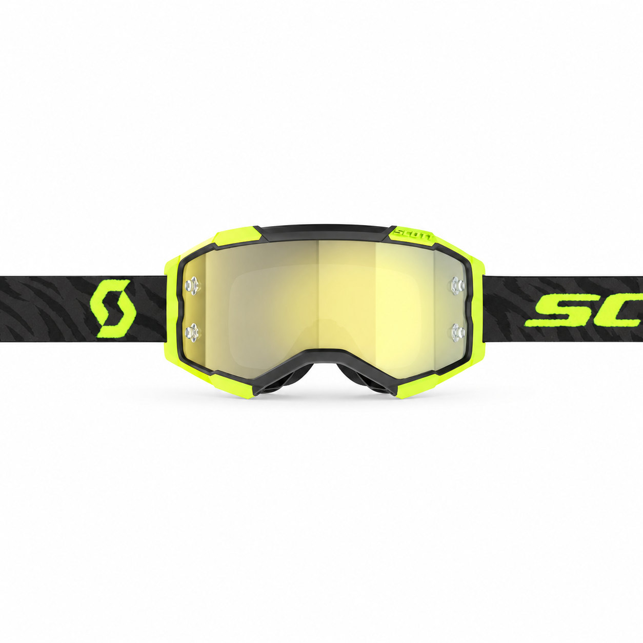 Scott Fury Goggle Zebra Black/Neon Yellow Chrome