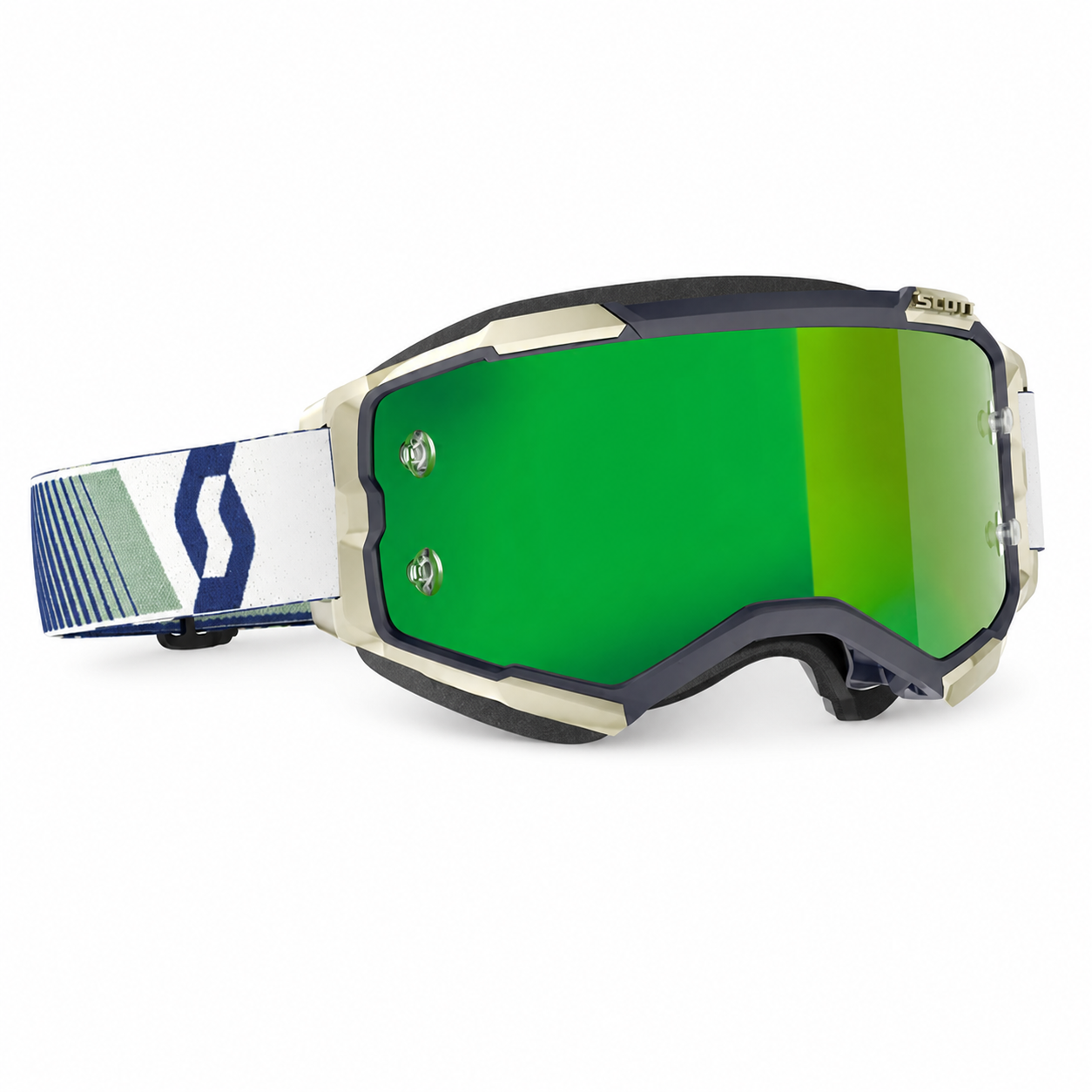 Scott Fury Goggle Blue/Green Chrome