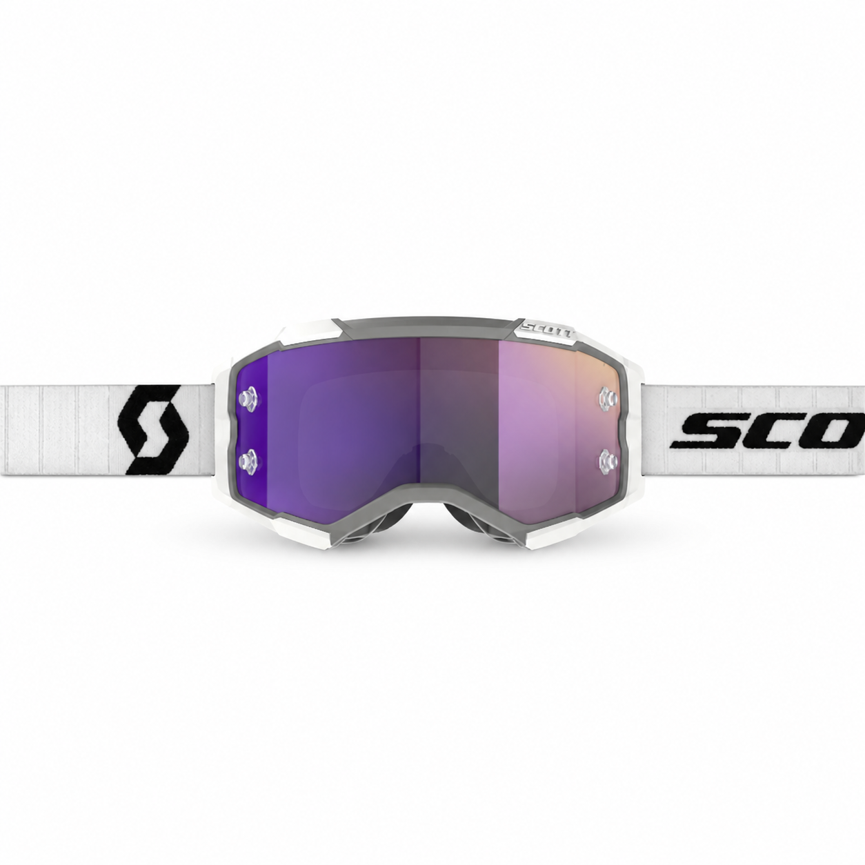 Scott Fury Goggle White/Black Purple Chrome