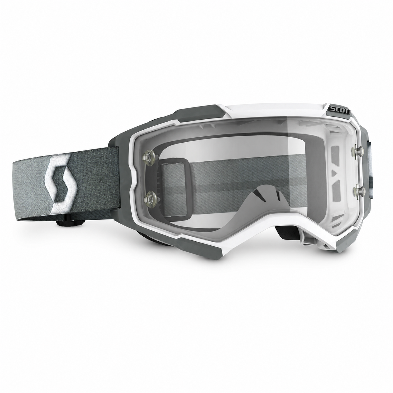 Scott Fury Goggle White/Grey Clear