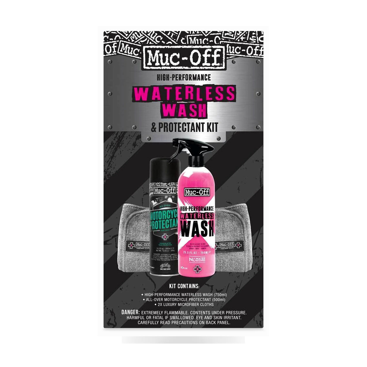 Muc-Off Motorcycle Waterless Wash & Protectant Kit - Hilly's Garage white background product image