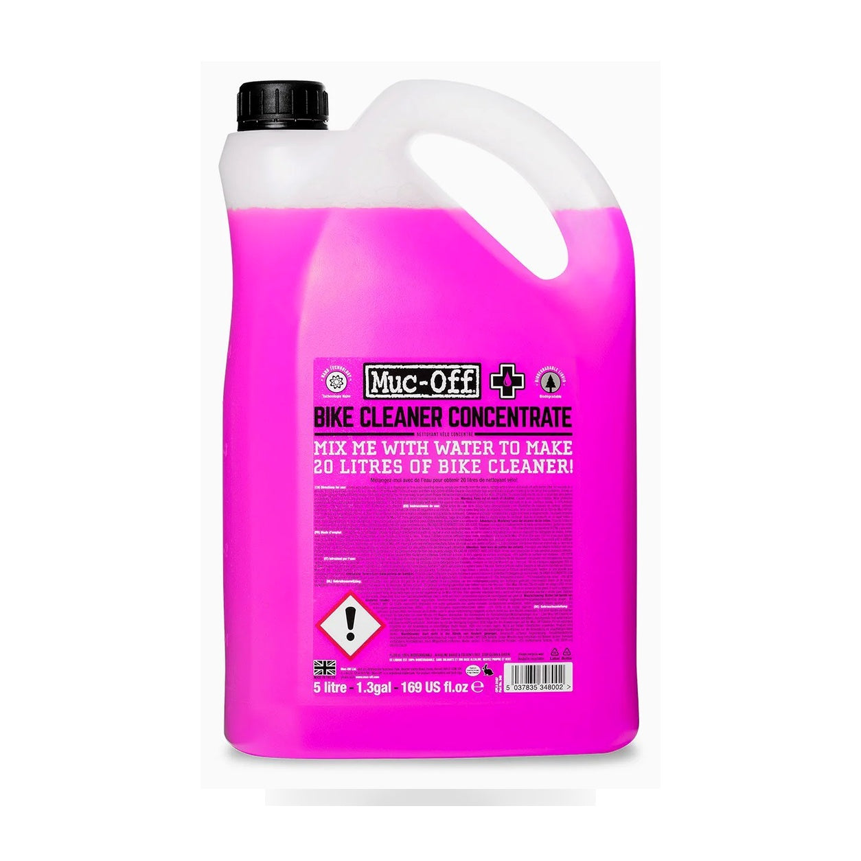 Muc-Off Nano Gel Bike Cleaner Concentrate 1 Liter - Hilly's Garage white background product image