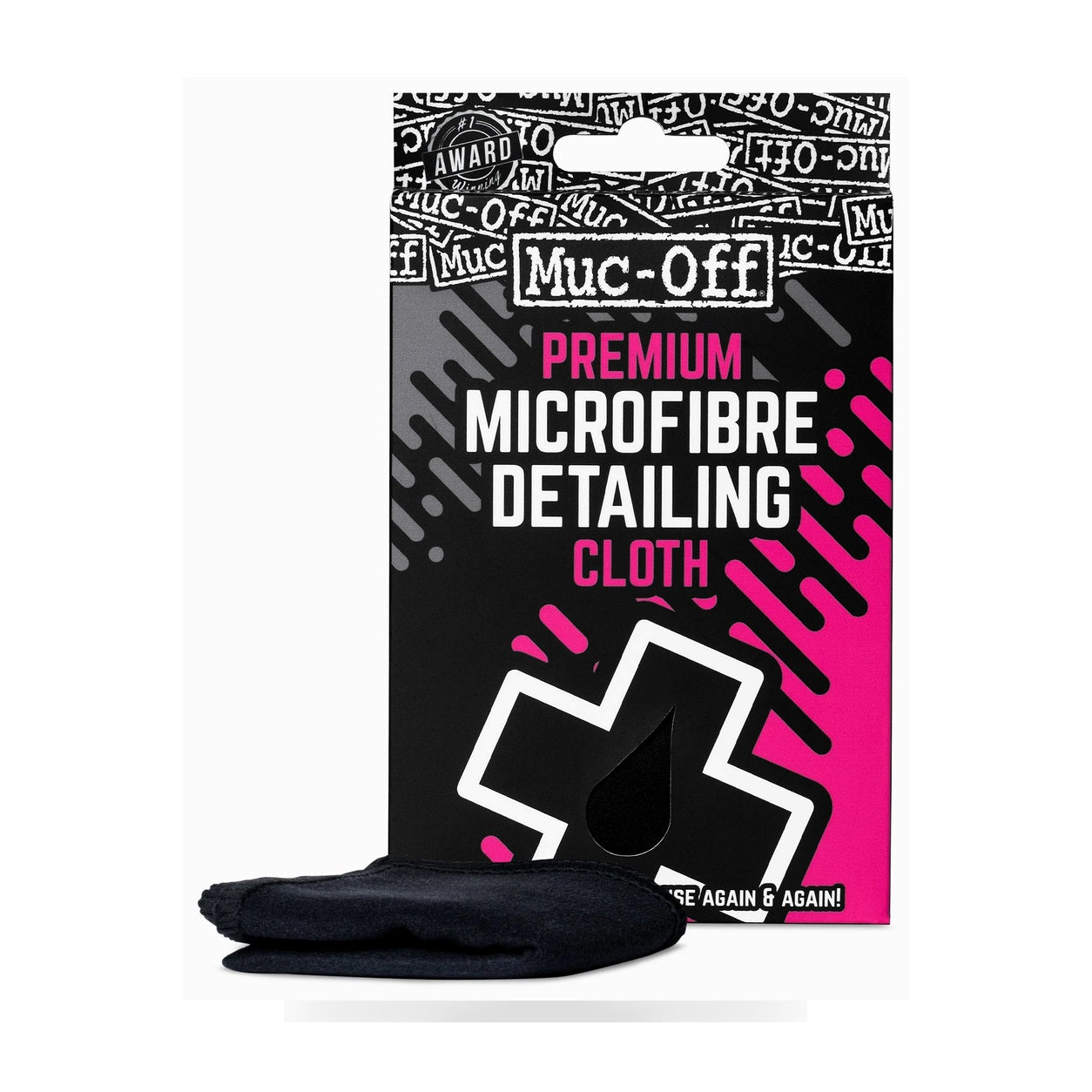 Muc-Off Premium Microfibre Detailing Cloth - Hilly's Garage white background product image