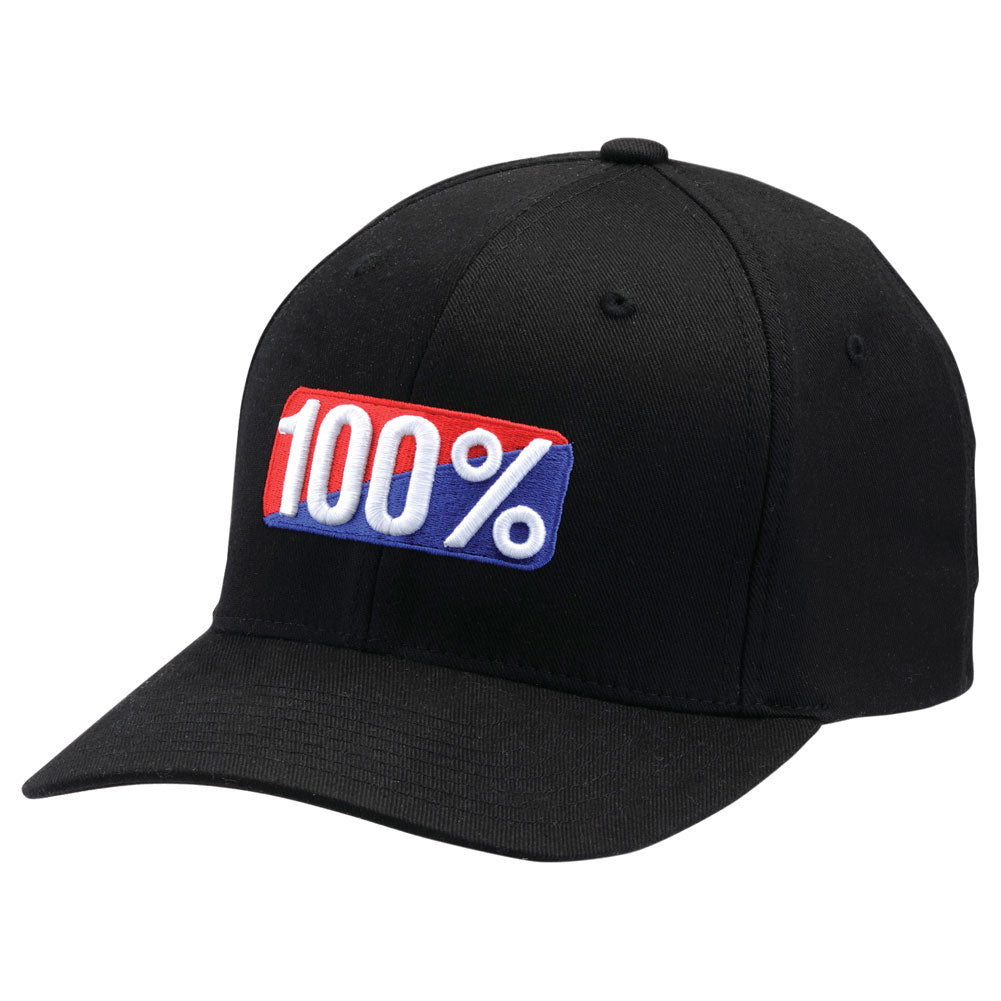 100% Classic X-Fit Stretch Fit Hat Large/X-Large Black